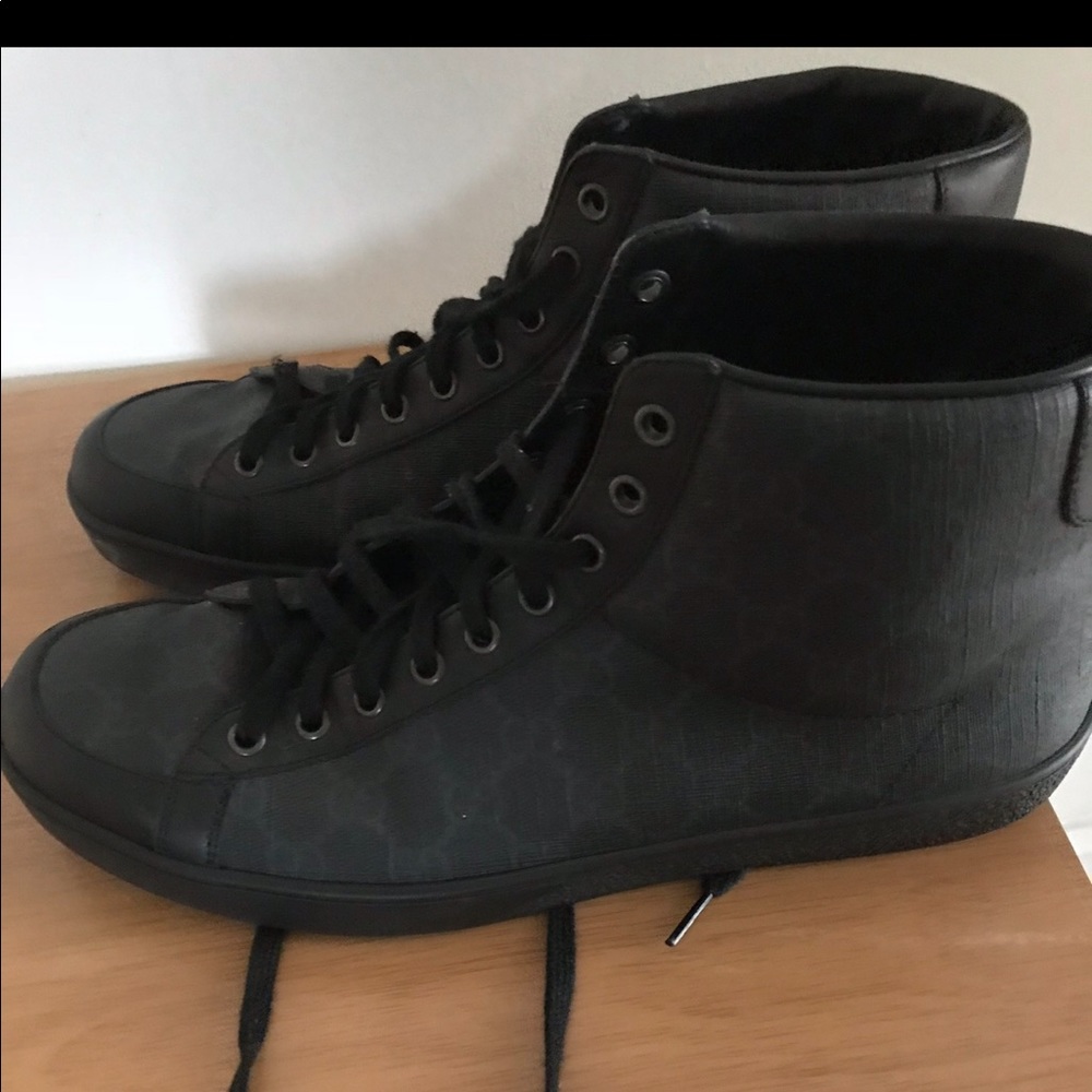 🔥HOT🔥GUCCI Midnight Blue,Full leather Sneakers